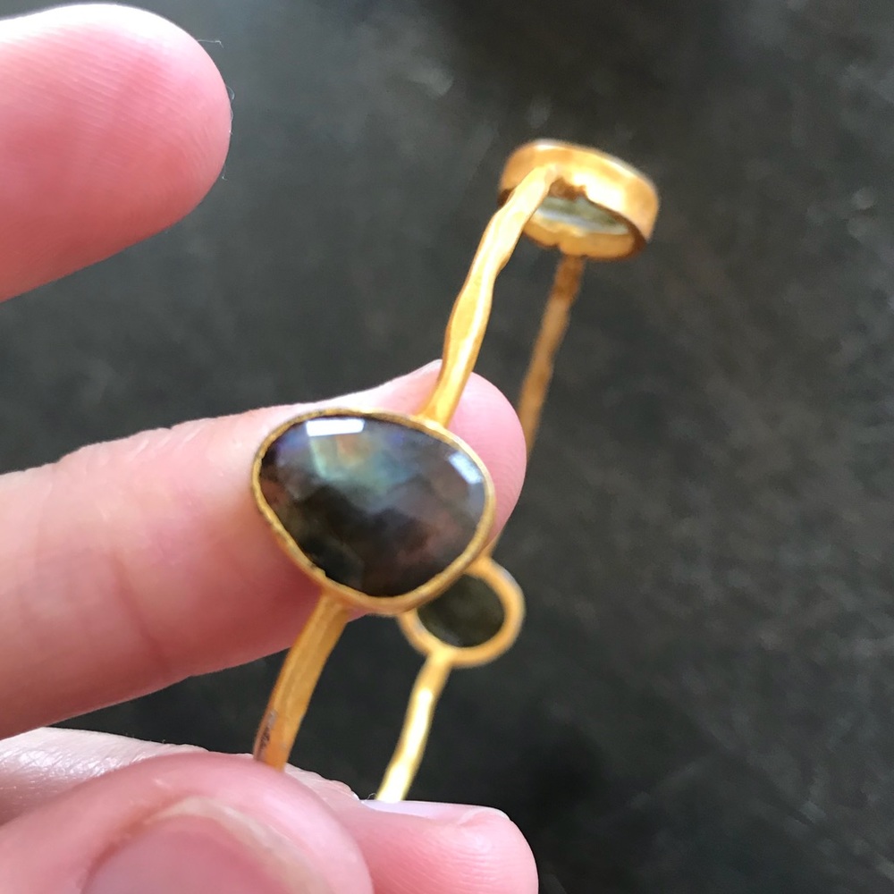 Raw gemstone bangle - Picture 7 of 8